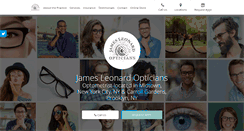 Desktop Screenshot of jamesleonardopticians.com