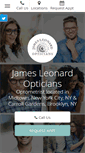Mobile Screenshot of jamesleonardopticians.com